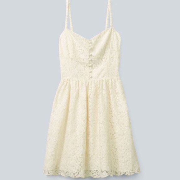 Aritzia Cream Lace Dress - Picture 1 of 3